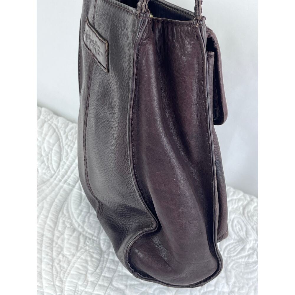 Fossil Brown Leather Small Pebbled Travel Lightweight MInimalist Purse Handbag - Picture 10 of 12